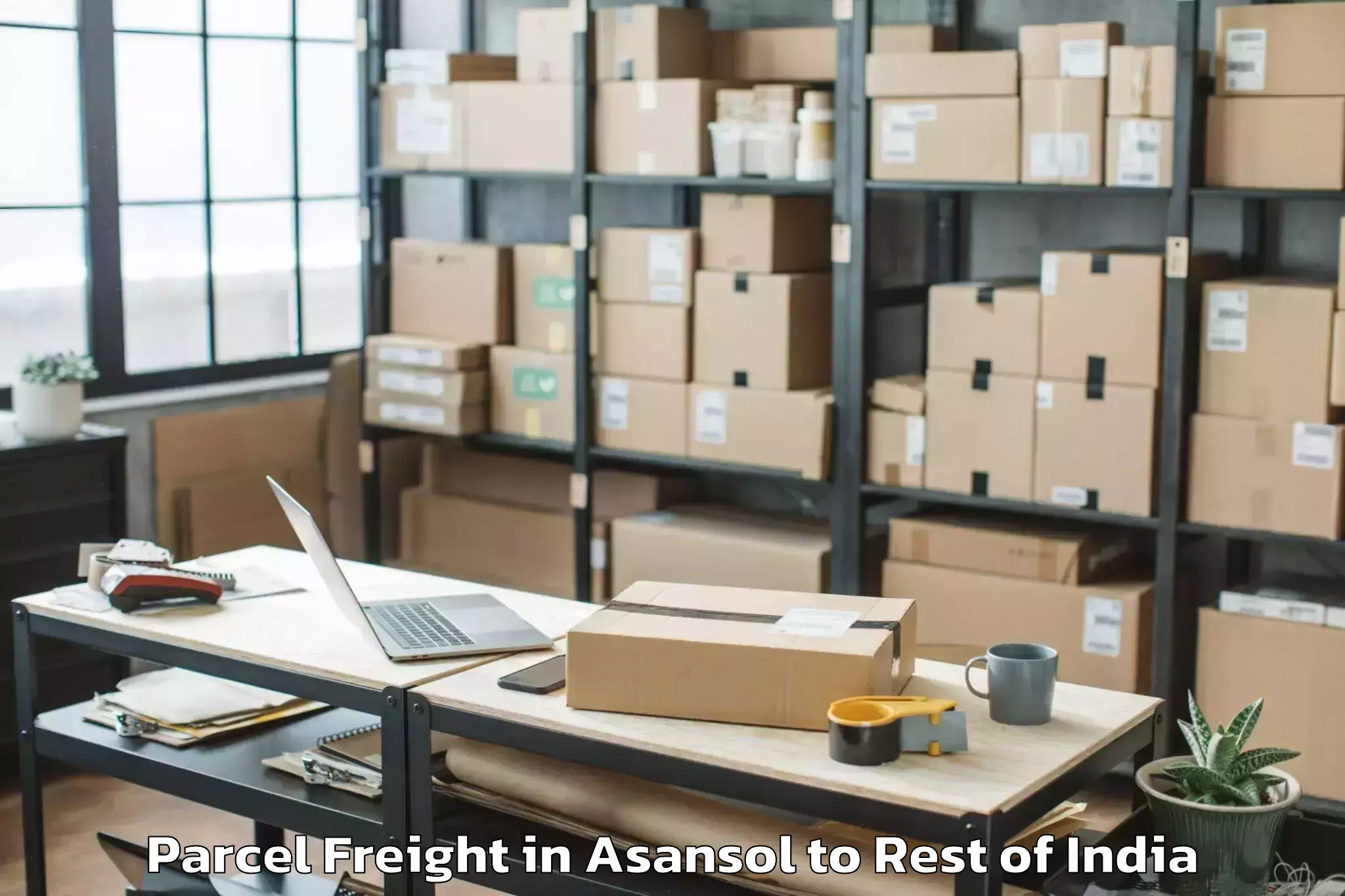 Book Asansol to University Of Jammu Parcel Freight Online